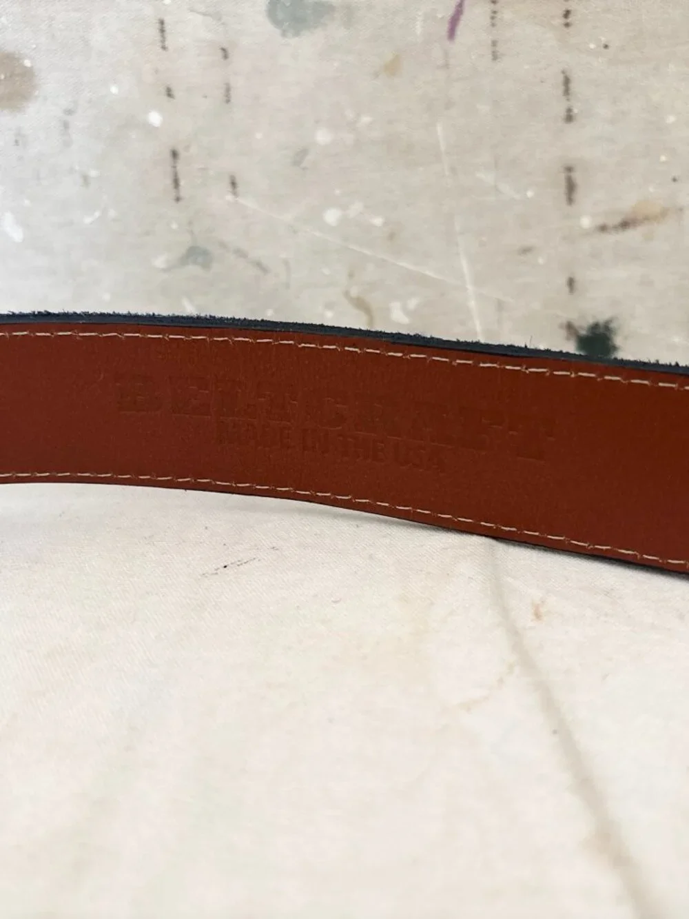 Beltcraft The Nor'easter Navy Suede Belt